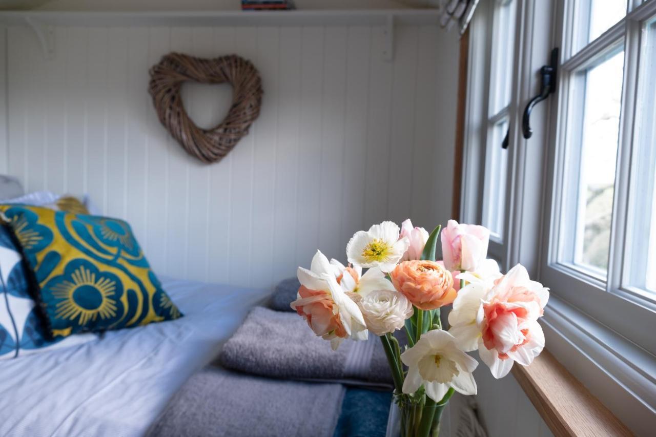 Luxury Shepherd'S Hut On Flower Farm With Outdoor Bath In Mid Cornwall 特鲁罗 外观 照片